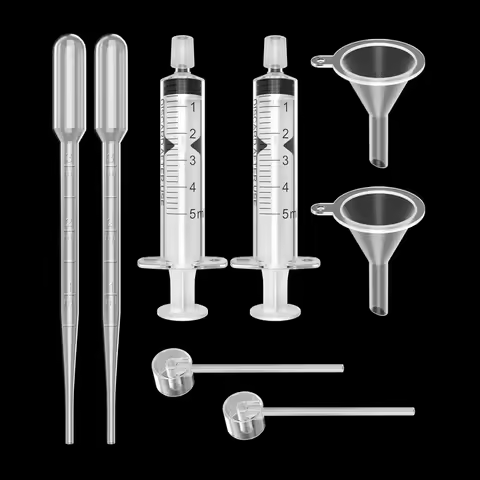 2 Set Perfume Refill Tool Kit Plastic Perfume Syringe Extractor for Liquid Cologne Fragrance Sample 