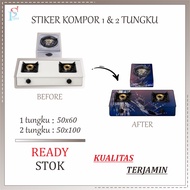 Premium Imported Stove Stickers 1 Burner & 2 Burner Abstract Motif 6