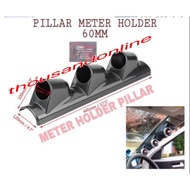 SINGLE / 2 IN 1 / 3 IN 1 HOLE METER HOLDER PILLAR CARBON 60MM UNIVERSAL