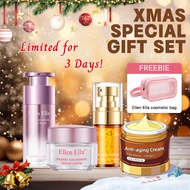 Ellen Ella Skincare Kit Radiant Whitening Niacinamide Serum Moisturizing Anti-aging Cream