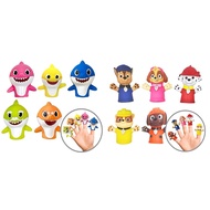 Baby Shark & PAW Patrol 5pc Bath Finger Puppet Sets - Party Favors, Bath Toys, Beach Toys