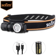 Sofirn New HS10 USB C Rechargeable Mini 16340 Headlamp 1100lm LH351D 90CRI Angle Flashlight TIR Opti