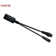 [tishita] IEC320-C14 TO C7+C5 Power Cord Male to Female 3-pin PDU/UPS Cabinet 350mm
