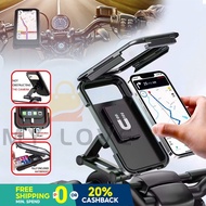 Motorcycle mobile phone holder Adjustable waterproof mobile phone holder Bicycle mobile phone holder