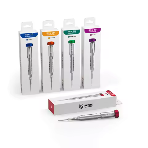 REFOX RS2 High Hardness Screwdriver Kit Convex Cross Torx T2 Y0.6 Pentalobe Phillips for Phone Watch