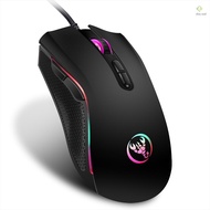 HXSJ A869 Wired Gaming Mouse 3200DPI 7 Buttons 7 Color LED Optical Computer Mouse Player Mice Gaming