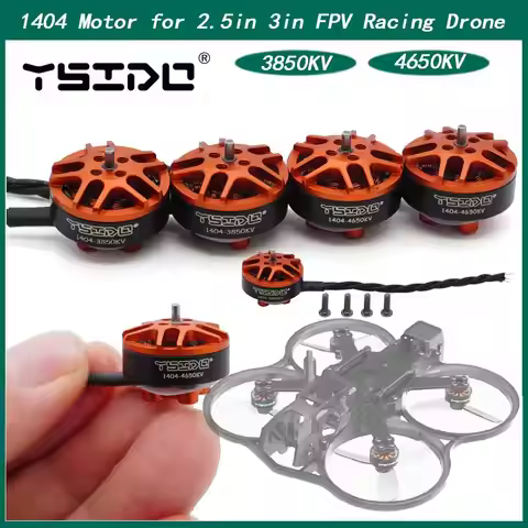 Original YSIDO 4Pcs 1404 3850KV 4650KV Brushless Motor for RC FPV Racing Freestyle Toothpick Drones 