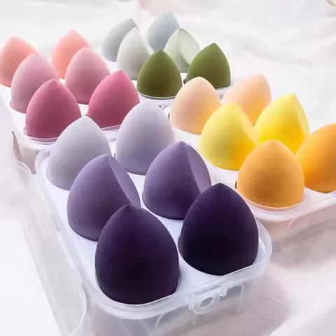 4/8/12pcs Beauty Egg Makeup Cosmetic Puff Makeup Sponge Cushion Foundation Powder Sponge Beauty Tool