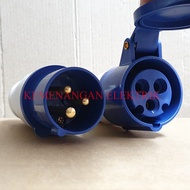 FORT MOBILE SOCKET MOUNTING + PLUG 3 PIN 2 PHASE 16A WATERPROOF SET