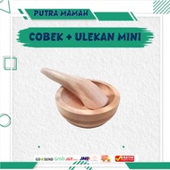 Mini Wooden Mortar and Pestle, Mini Food Grade Mortar and Pestle, Cooking Toys