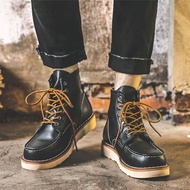 875Vintage Genuine Leather Couple Dr. Martens Boots Men's and Women's Summer Wear Men's High-Top Shoes Work Shoes Boots