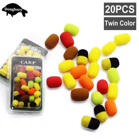 20PCS Pop Up Boilies Carp Fishing Accessories Buoyancy Fishing Bait For Carp Hair Rig Method Feeder 