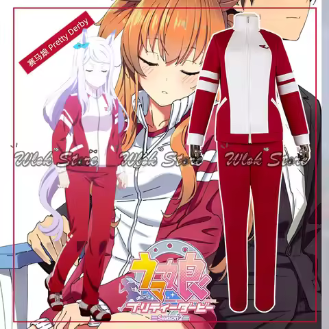 Uma-musume Pretty Derby Silence Suzuka Special Week Cosplay Costume Red Sportswear Men Women Tracksu