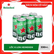 LỐC 6 LON BIA HEINEKEN 330ML