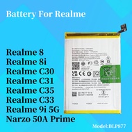Battery Compatible For Realme C30 / C31 / C33 / C35  Bateri Realme 8 4G / 8i / 9i 5G / Narzo 50A Pri