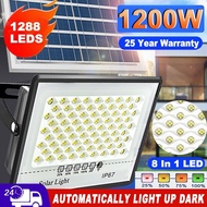 1200W lampu Solar Outdoor Waterproof Solar Light Outdoor Lighting LED Garden Spotlight Solar 太陽能燈戶外 
