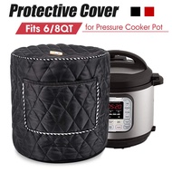 【Limited stock】 New 6qt / 8qt Polyester Fiber Instant Pot Lid Electric Pressure Cooker Dust Cover Small Kitchenware Accessories Red / Black