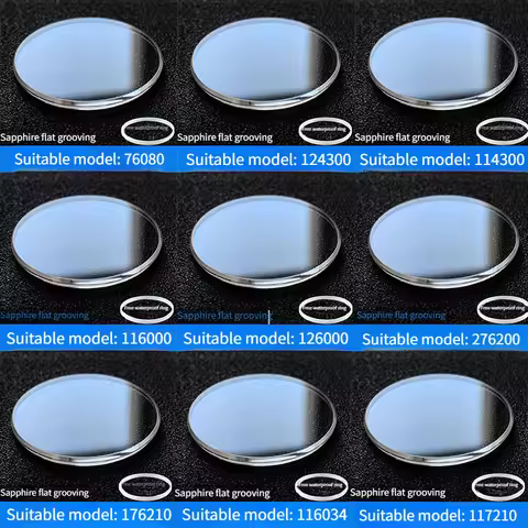 For Rolex Oyster Perpetual 32.7*1.8mm Crystal for 114300 16000 124300 76080 117210 276200 67180 Men 