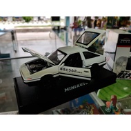 MINIAUTO Initial D TRUENO AE86 Model Cars (WHITE BONET)