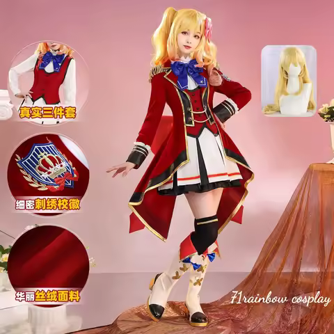 Nijino Yume Hoshimiya Ichigo Cosplay Costume Christmas Roleplay S4 Uniforms Dress Sets Wig Costumes 