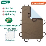 ZhenqingHuli Alas Tilam Hospital Turning Mat Bedridden Patient Care Transfer Sheet Linen Protector H