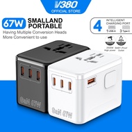 V380 Pro 67W Fast USB Charger Quick Charge compatible for iPhone 15 14 13 12 For IOS15 system Travel