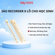8-hole Recorder Flute for Students - High Quality ABS German Vertical Flute with Cleaning Stick