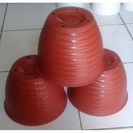 MERAH Wasp Pot 21 Cm Red Brick Wasp Pot 22 Plastic 21cm Flower Pot Vase