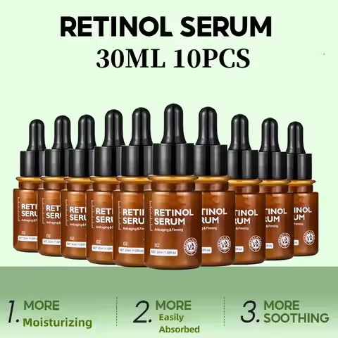 VIBRANT GLAMOUR Retinol Serum Moisturizing Facial Care 30ML 10PCS