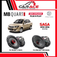 MB QUART Speaker Saga FLX Plug and Play Speaker PNP Front Rear Door 6 inch Speaker Proton Saga 2010-