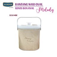NAIBA-Termos Nasi Rice Bucket Oval Melody Kapasitas 10 Liter & 12 Liter Dinding 2 Lapis Food Grade D