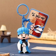 Shu Han Celebrity Keychain Guan Yu Zhuge Liang Small Pendant Three Kingdoms Historical Celebrity Sch