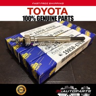 GENUINE NEW 19850-67030 (4pcs) HEATER GLOW PLUG SET TOYOTA 1KZ-TE FOR LC PRADO 3.0 LTR 96-12 / Toyot