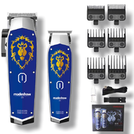Madeshow D3 ตัดผม Professional น้ํามันหัวผม Clipper ใบมีดเซรามิคชุบไทเทเนียม 7000rpm Hair Salon Trim