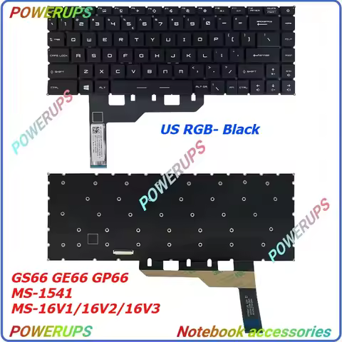 New Laptop US Backlit/ RGB Keyboard For MSI GS66 GE66 GP66 MS-1541 MS-16V1/16V2/16V3