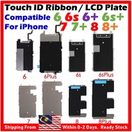 LCD Shield LCD Plate  Home Button Connector Ribbon Compatible for iPh 6 / 6s / 6 Plus / 6s Plus 7 7 