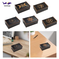 [Simhoa] Tarot Cards Box Tarot Box Deck Box Home Decor Smooth Surface Container Great Gift Idea Trin