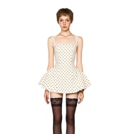 LSOUL Zoey Dress ชุดเดรสสายเดี่ยวลายจุดหรูหรา