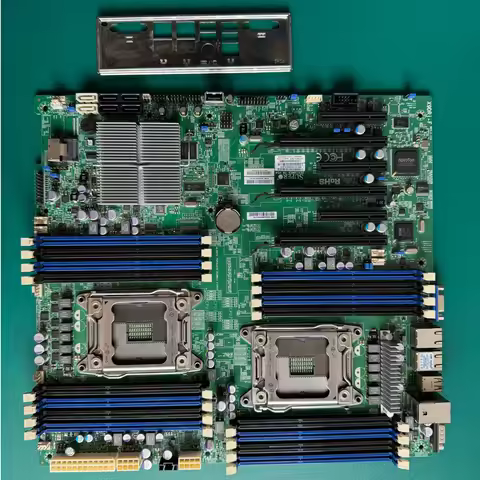 Dual X79 LGA2011 X9DRi-F C602 server motherboard supports E5 2600 V2 processor onboard RAID IPMI 2.0