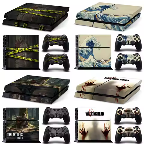 GAMEGENIXX PS4 Skin Sticker Bloody Design Protective Vinyl Decal Cover for PS4 Console and 2 Control