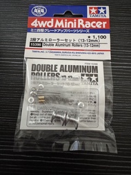 TAMIYA 15398 ลูกกลิ้งอลูมิเนียมคู่ (13-12 มม.) Double Aluminum Rollers (13-12mm)