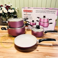 GIACOMO | COOKWARE RANGE 🇲🇾 7pcs Aluminium Cookware Set Giacomo Casserole Pot / Saucepan / Frypan Se