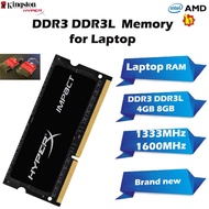 DDR3 Laptop Memory 4GB/8GB 1333/1600MHZ PC3L-12800 SODIMM DDR3L Hyperx RAM