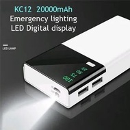 20000mAh 行動電源雙輸出帶 LED 數位顯示和緊急手電筒 psbckp 20000mAh Powerbank Dual Output with LED Digital Display and 