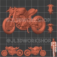 Jl3d Motor 1/64 Scale Custom Bike B Hotwheels Mini GT Tarmac Matchbox