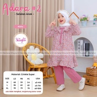 (( TERBARU • ADISTY SET KIDS )) SETELAN TUNIK PANJANG MOTIF BUNGA CANTIK // BAJU MUSLIM SETELAN ANAK