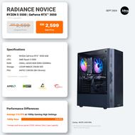 IDEALTECH AMD PC PACKAGE WITH NVIDIA RTX3050 / RTX4060 / RTX4060TI / RTX4070TI SUPER / RTX4080 SUPER