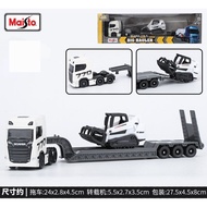 Scania 770 S Low Loader Truck 1:87 Diecast (White)