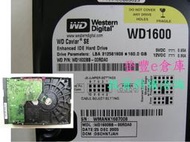 【登豐e倉庫】 R37 WD1600BB-00RDA0 160G IDE 重複開機 出現刮傷 救資料 也修電視