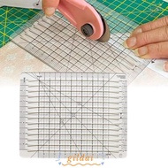 GILDAI Quilt Cut Ruler Template, Acrylic 6inch Quilt Cutting Template, Universal 5 in 1 Squared Tran